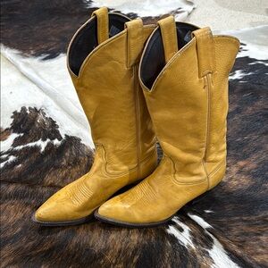 Tony Lama Deerskin Cowboy Boots